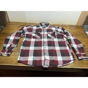 Dixxon Flannel Company Southpaw Long Sleeve Button-Front Plaid Shirt Size XL